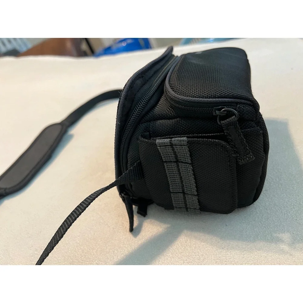 Sony Black Nylon Padded Camera Shoulder Bag with Adjustable Strap and Belt Loops